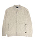 Pull veste en beige avec deux poches à fermeture éclair